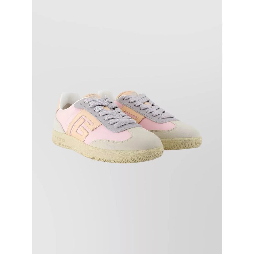 Balmain swan suide low top sneakers multicolor size 8
